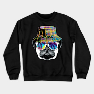 Pug summer vibes Crewneck Sweatshirt